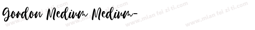 Gordon Medium Medium字体转换
